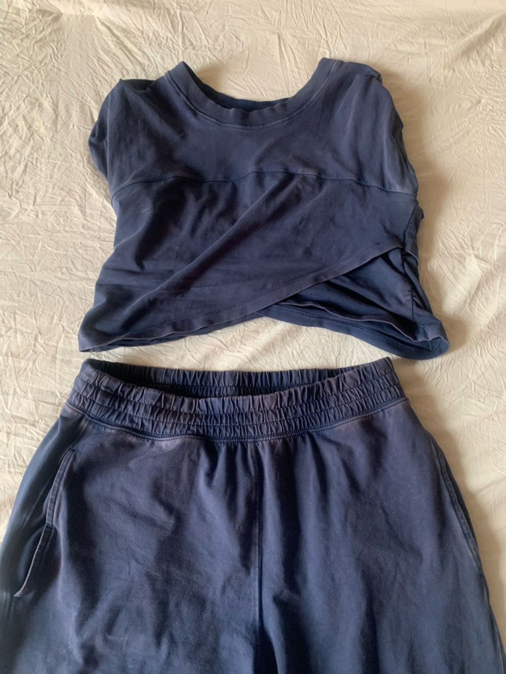 FREE PEOPLE Hot Shot Crossover Set in Navy Medium
